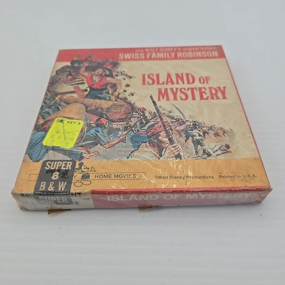Disney Super 8 ISLAND OF MYSTERY Swiss‎ Family Robinson 200ft B&W Silent 200ft